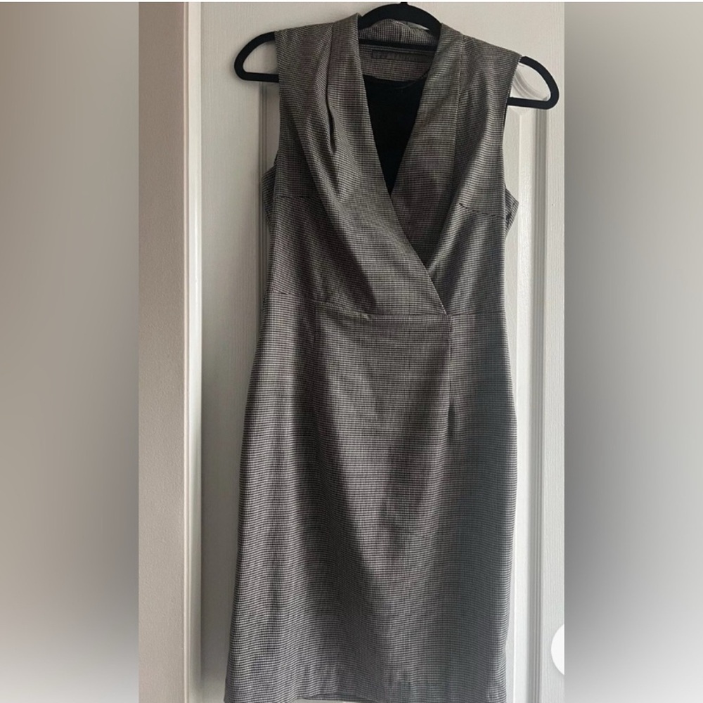 Zara midi dress, with cutout details- sleeveless -medium -Gray- New without tag